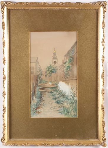H.H. COGGINS WATERCOLOR ON PAPER