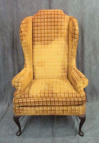 Hi Back Upholstered Wing Back