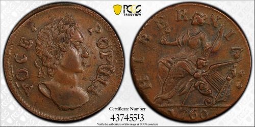 HIBERNIA VOCE POPULI HALF PENNY