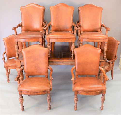 HICKORY ELEVEN PIECE DINING SET