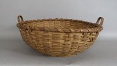 HICKORY SPLINT TWO-HANDLED ROU