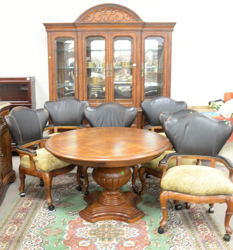 HICKORY WHITE NINE PIECE DINING SET