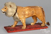 HIDE COVERED NODDING LION PULL