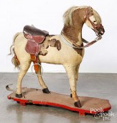 HIDE COVERED PLATFORM HORSE PU