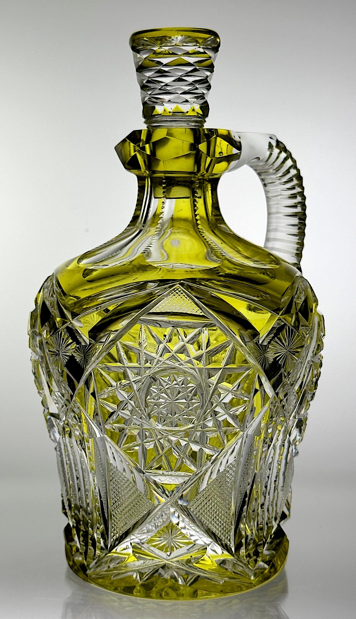 HIGGINS & SEITER MANILA CUT GLASS