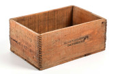 HIGH EXPLOSIVE WOODEN CRATE<br