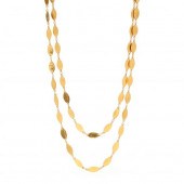 HIGH KARAT GOLD LINK NECKLACE,