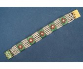 High karat gold, seed pearl, s