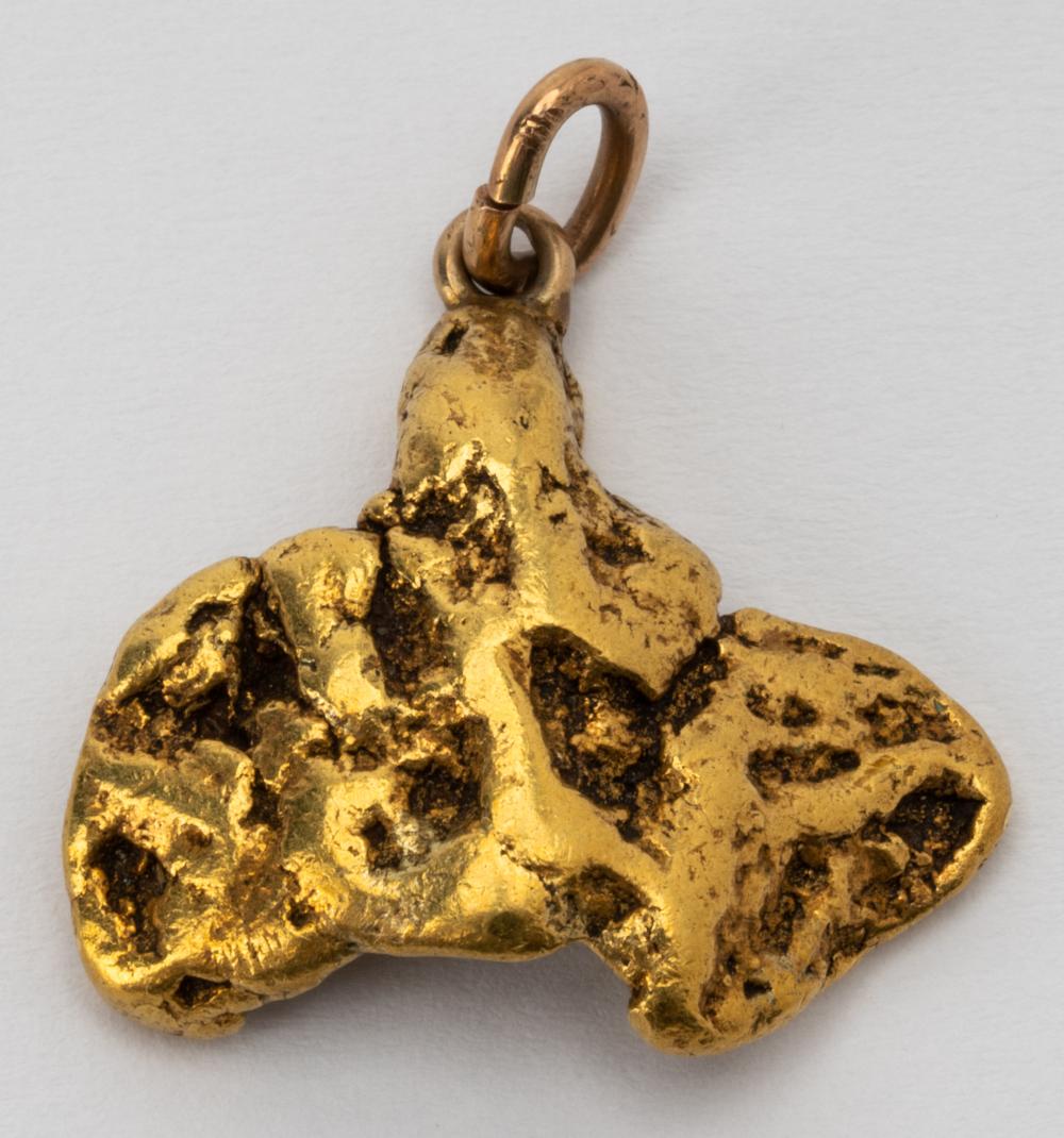 HIGH KARAT YELLOW GOLD NUGGET12.8