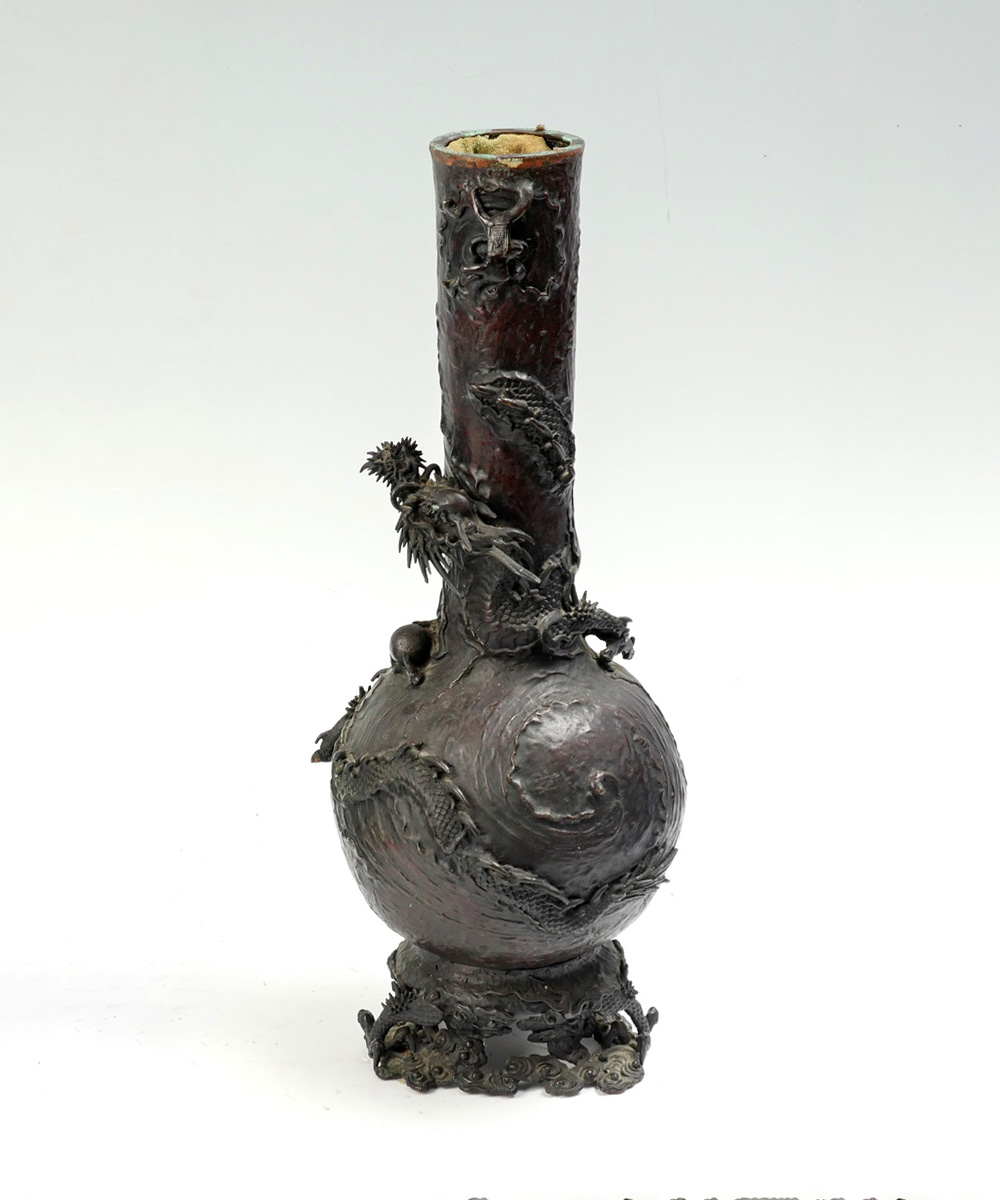 HIGH RELIEF JAPANESE BRONZE