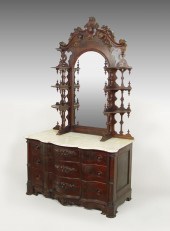 HIGH VICTORIAN MARBLE TOP CHES
