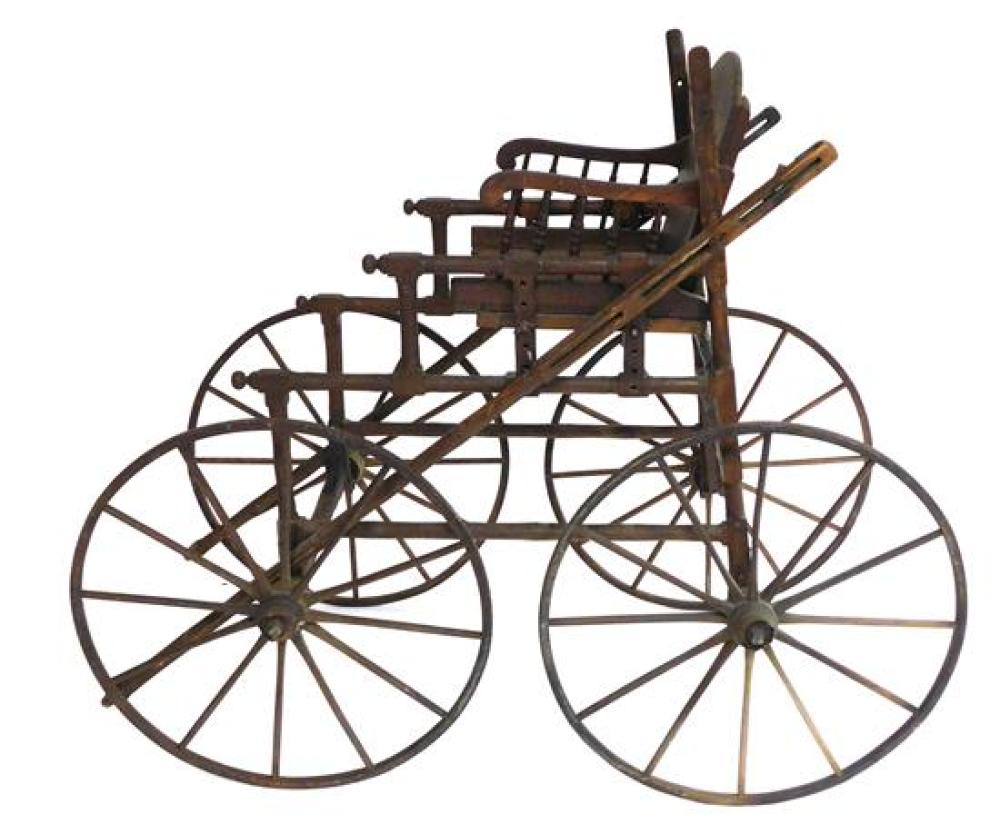 HIGH WHEEL CART FOR CHILD, 19TH C.,
