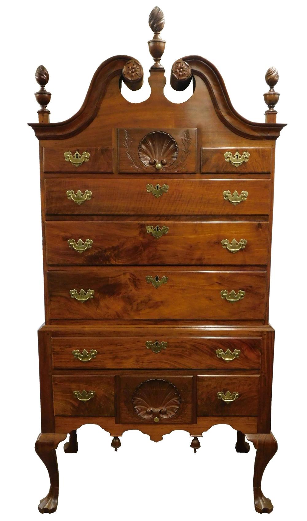 HIGHBOY OR HIGH CHEST OF DRAWERS,