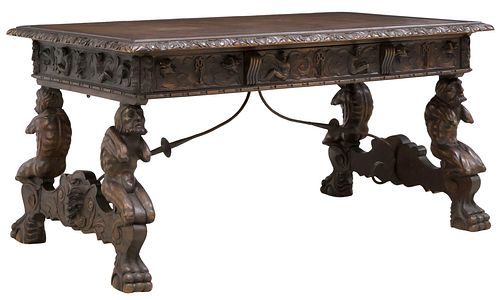 HIGHLY CARVED SPANISH RENAISSANCE