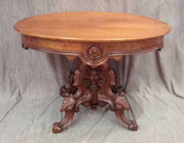 Highly Carved Walnut Victorian
