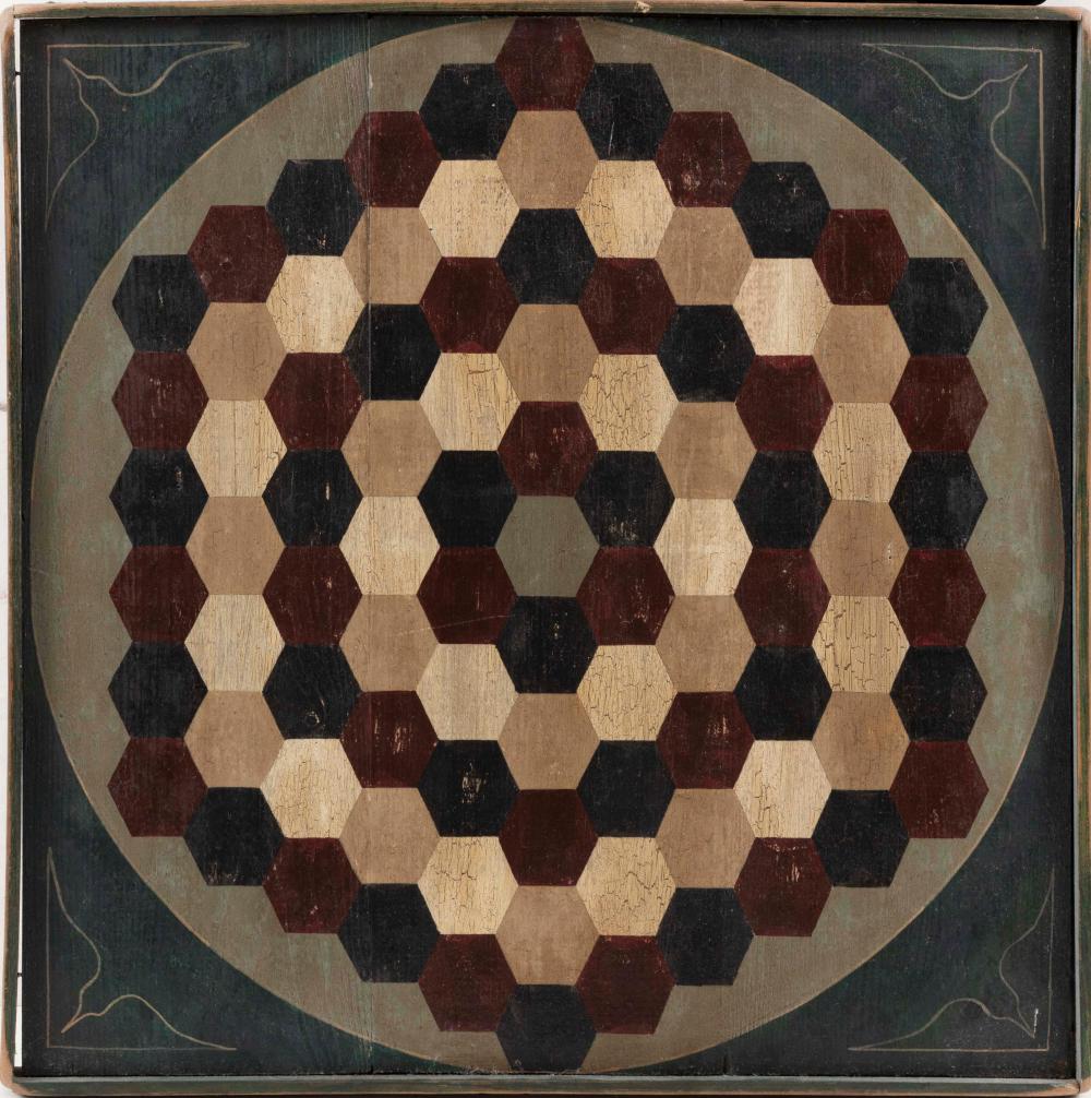 HIGHLY STYLIZED PAINTED WOODEN GAME