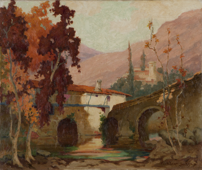 Hillside houses in an autumn