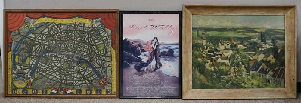 HILLSIDE LANDSCAPE, FRAMED