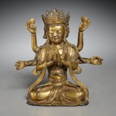 HIMALAYAN FIGURE OF BUDDHIST D