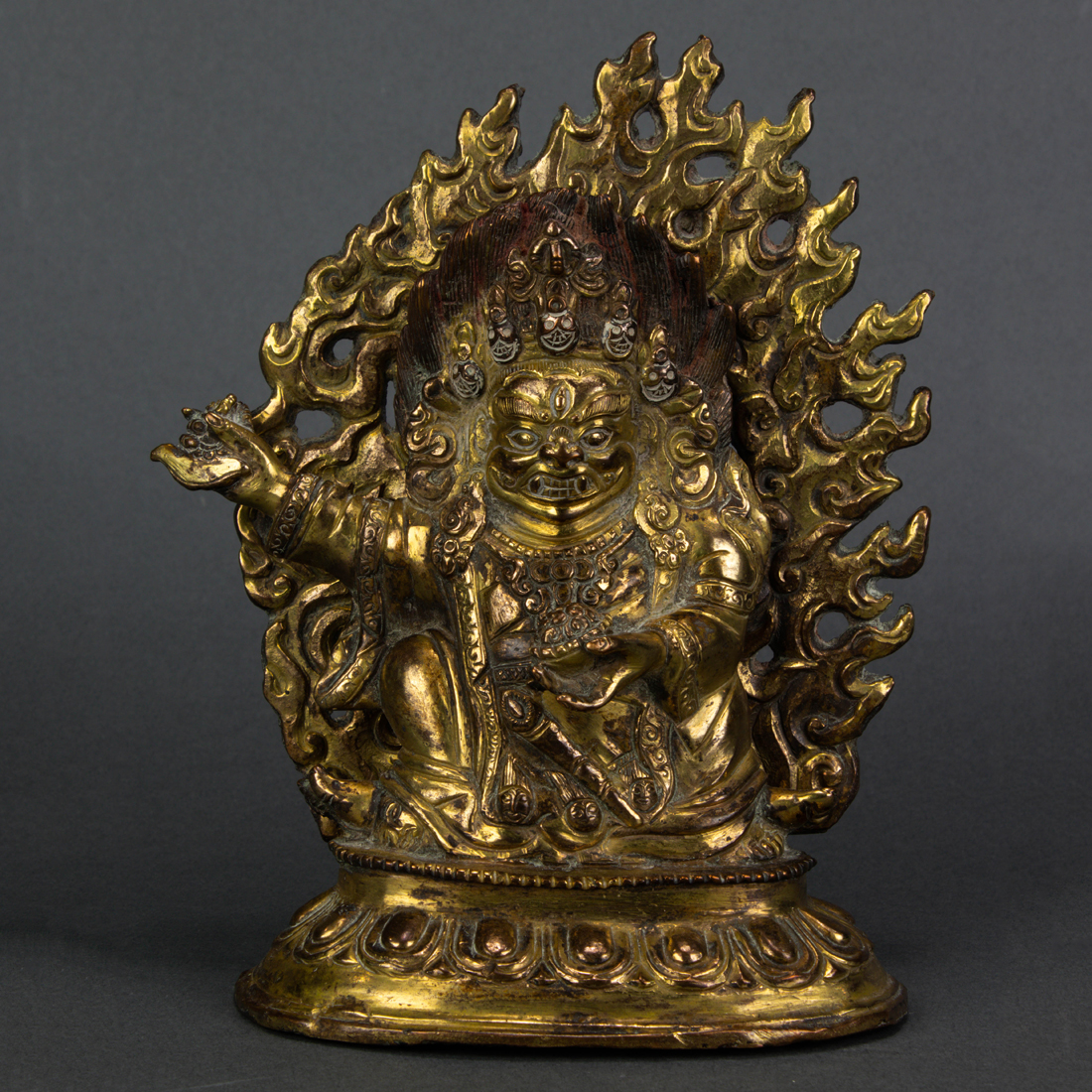 HIMALAYAN GILT BRONZE FIGURE OF