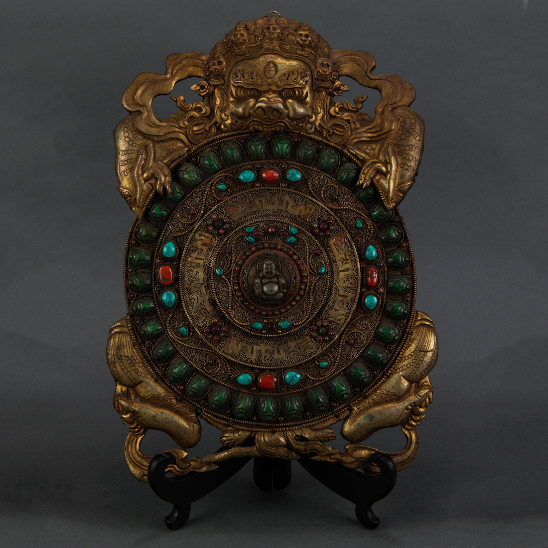 HIMALAYAN GILT BRONZE MANDALA