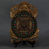 HIMALAYAN GILT BRONZE MANDALA