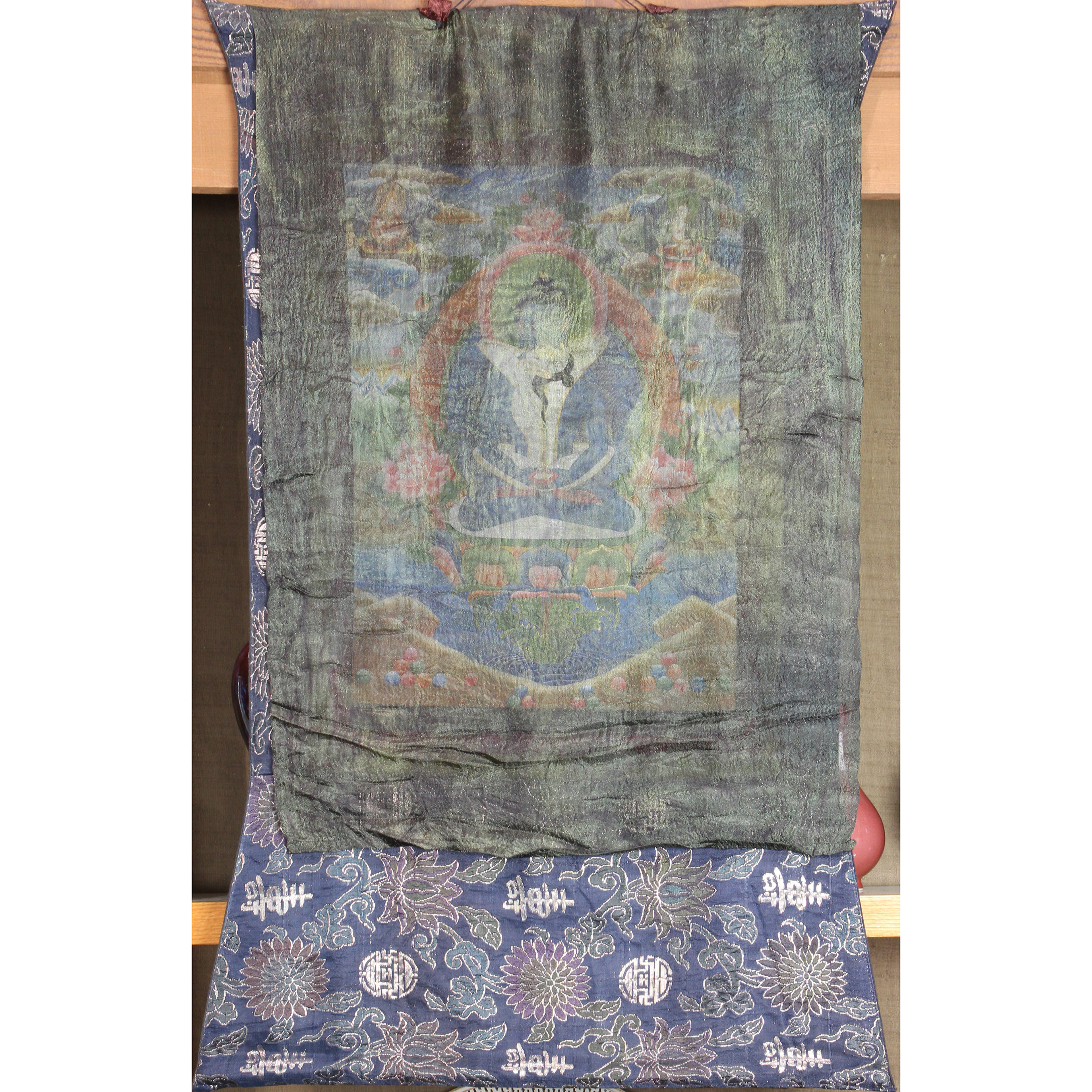HIMALAYAN PAINTED THANGKA OF