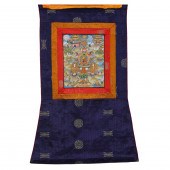 HIMALAYAN THANGKA OF BUDDHA Hi