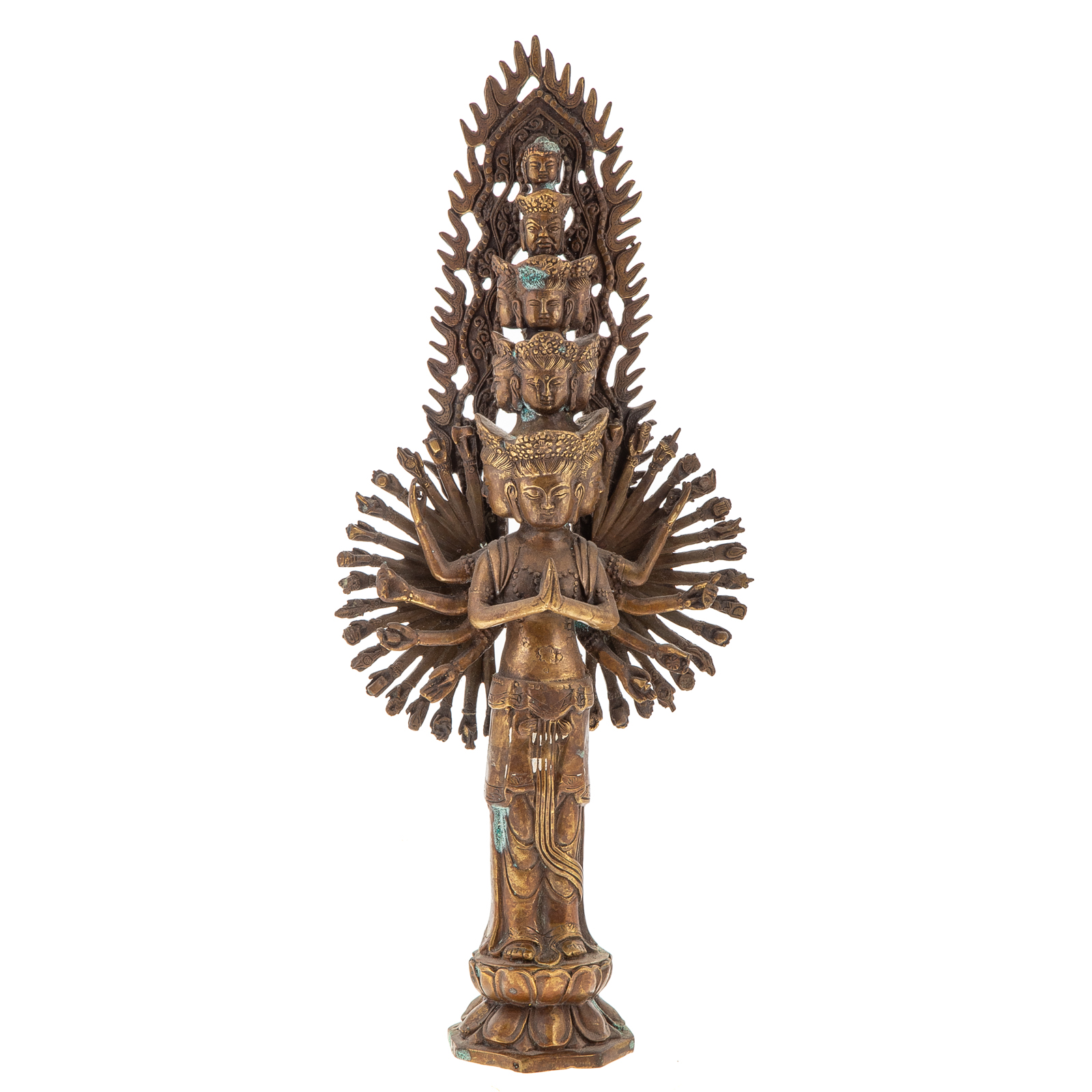 HINDU BRONZE DEITY Multiple armed