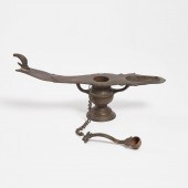 Hindu Bronze Wedding Lamp (Ash