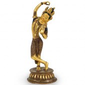 HINDU DANCING KRISHNA BRONZEDE