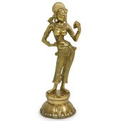 HINDU GODDESS PARVATI BRONZE F