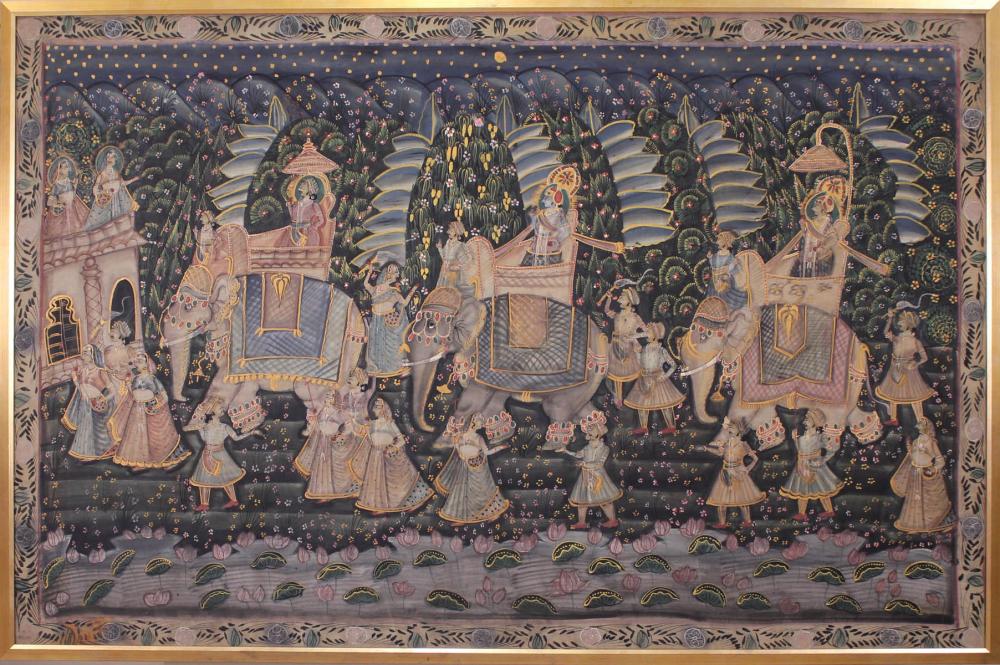 HINDU PICHHWAI PAINTING ON