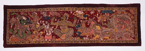 HINDU PICTORIAL HANGING, INDIA,