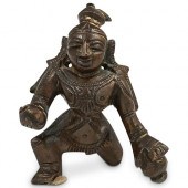 HINDU VISHNU BRONZE FIGUREDESC