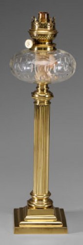 Hinks Brass Lamp Base British,