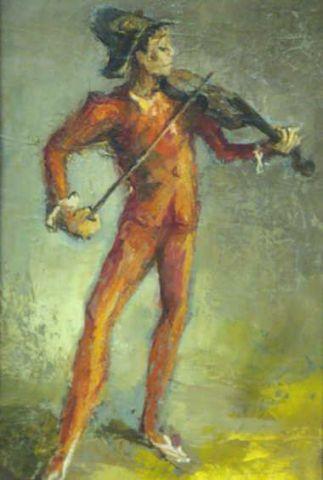 HINSBERGER, Alexis. O/C "Arlequin