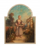 HIPPOLYTE ADAM 'GIRL AT WELL'