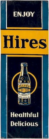 HIRES ROOT BEER TIN ADVERTISIN