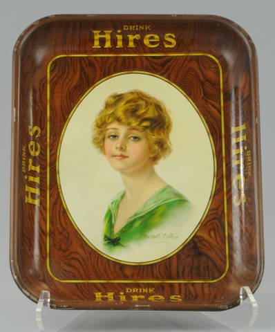 HIRES SERVING TRAY Signed Haskell