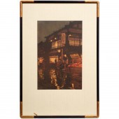 HIROSHI YOSHIDA, FRAMED WOODBL
