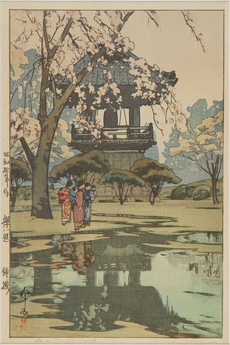 HIROSHI YOSHIDA "IN A TEMPLE