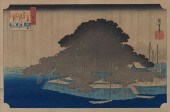 HIROSHIGE "EVENING RAIN AT KAR
