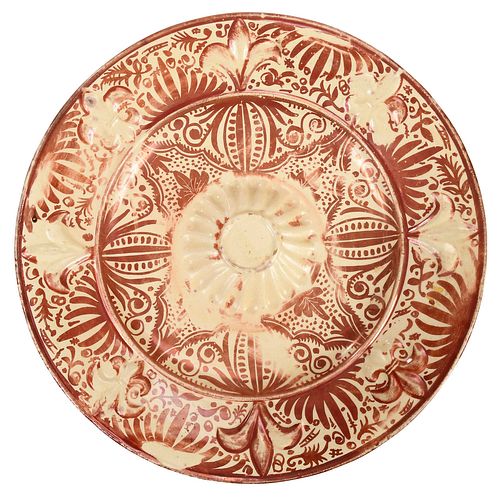 HISPANO-MORESQUE COPPER LUSTER