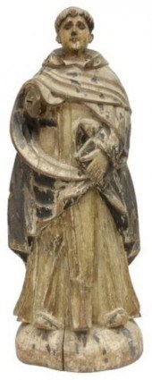 HISPANO-PHILIPPINE CARVED SANT