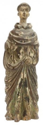 HISPANO-PHILIPPINE CARVED SANT