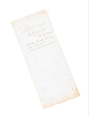 Historic Bill of Sale for a Slave
