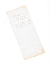 Historic Bill of Sale for a Sl
