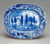 Historic blue Staffordshire, H
