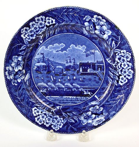 HISTORIC STAFFORDSHIRE PLATE "THE